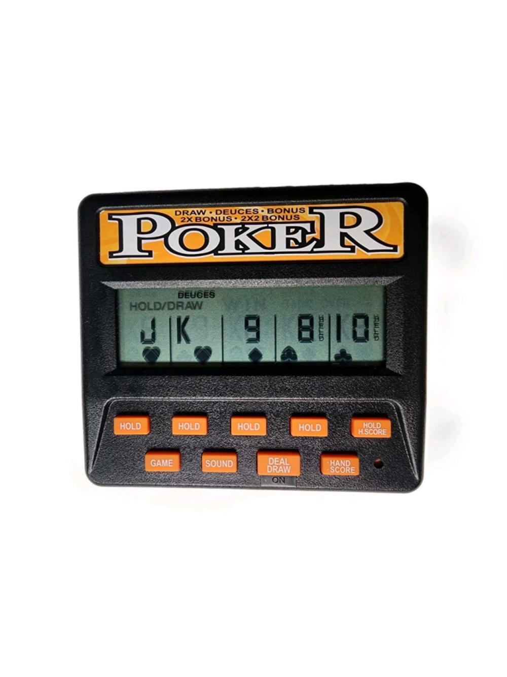 Classic 5-in-1 Poker Electronic Handheld Game John N Hansen Tested Works